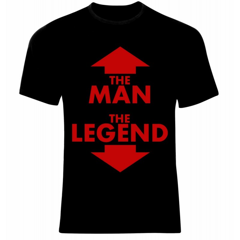 Тениска The Man and The Legend - Red - 500041
